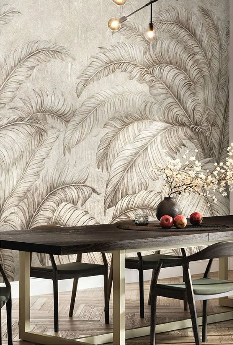 Brown wallpaper details